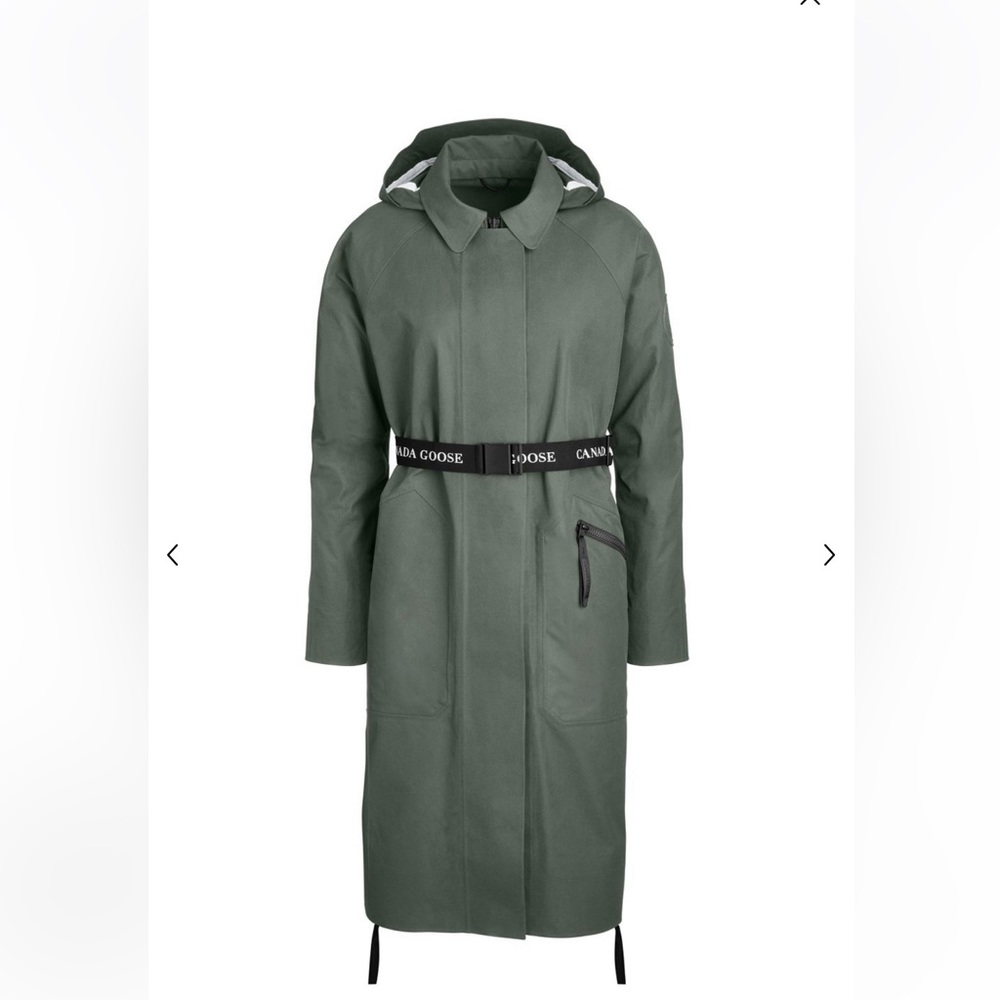 CANADA GOOSE black label BANTA clara green trench coat size S NWT